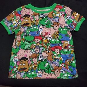 Disney Pixar Toy Story Collage Style Boys Shirt Medium (7/8)